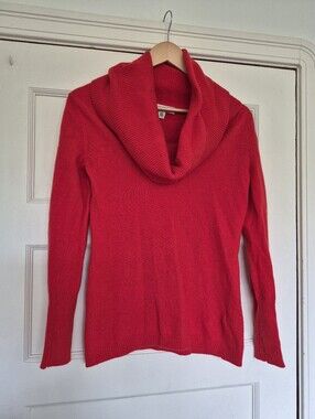 Merino Cashmere Blend Knit Sweater In Vibrant Red By Banana Republic Size Small